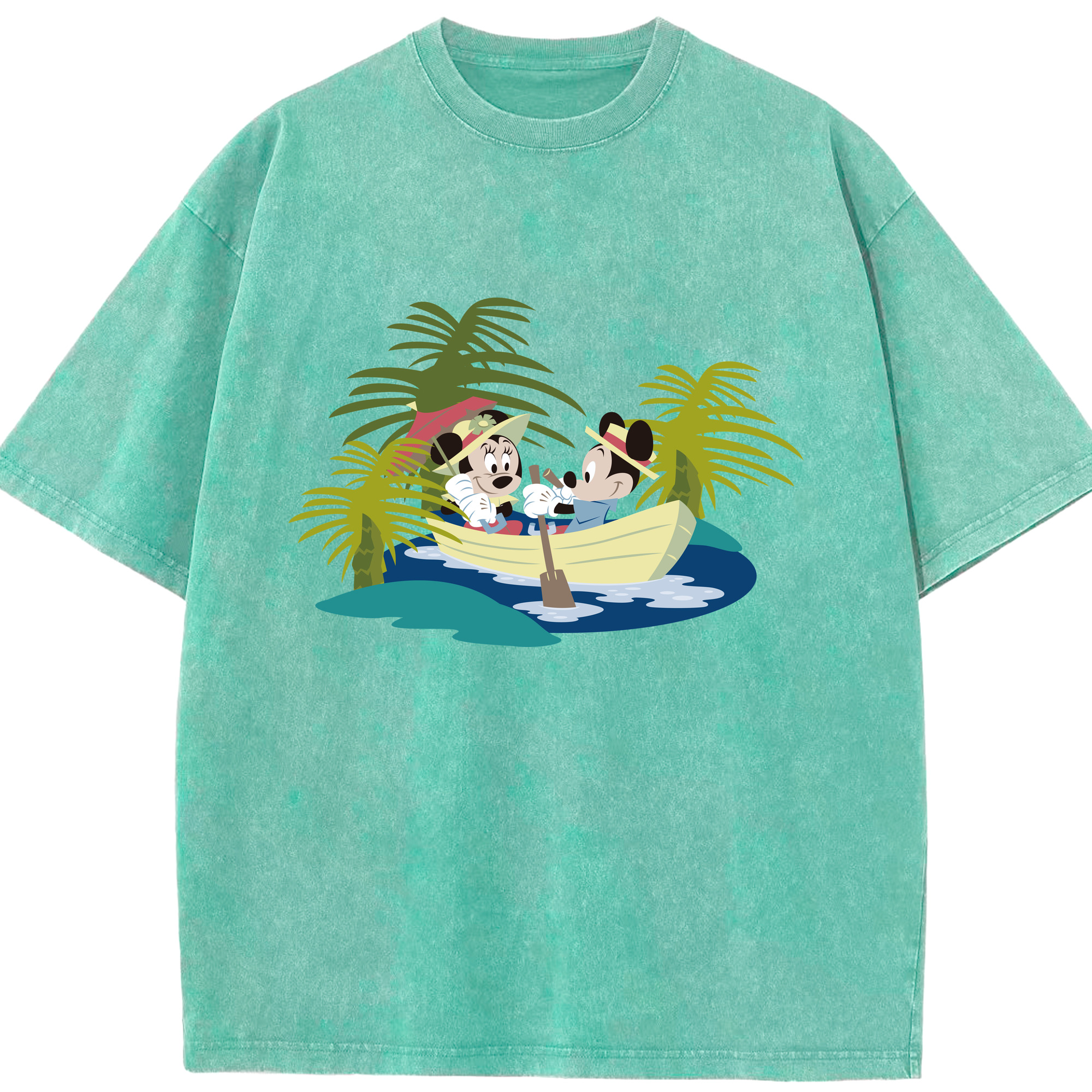 （画像用） ミッキーマウス Mickey Mouse 綿100% ヴィンテージ風 半袖Tシャツ（フロントプリント）